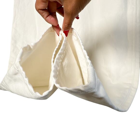 Goldsign The Bell Pearl White Barrel Leg High Rise Jeans Women’s 28 - Picture 8 of 15